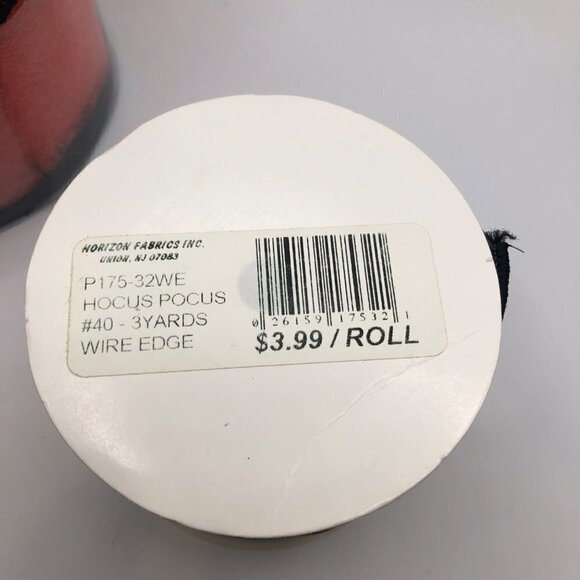 VINTAGE Halloween Crafting Ribbon Lot of 4 Wide Cat Spiderweb Witch Foil  NWT - Picture 10 of 12